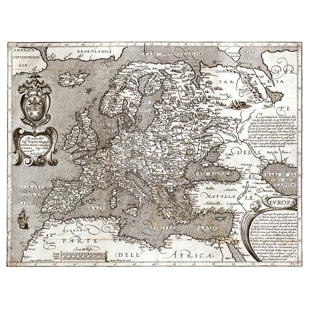 Arnoldi, Arnoldo di – Mapa Evropy [1600]